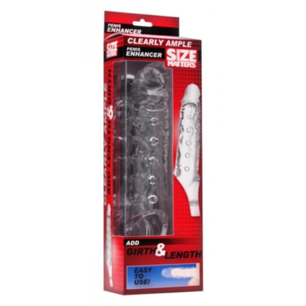 Size Matters Clearly Ample Penis Enhancer Sheath