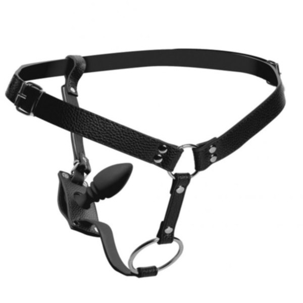 Strict Male Harness W/silicone Butt Plug