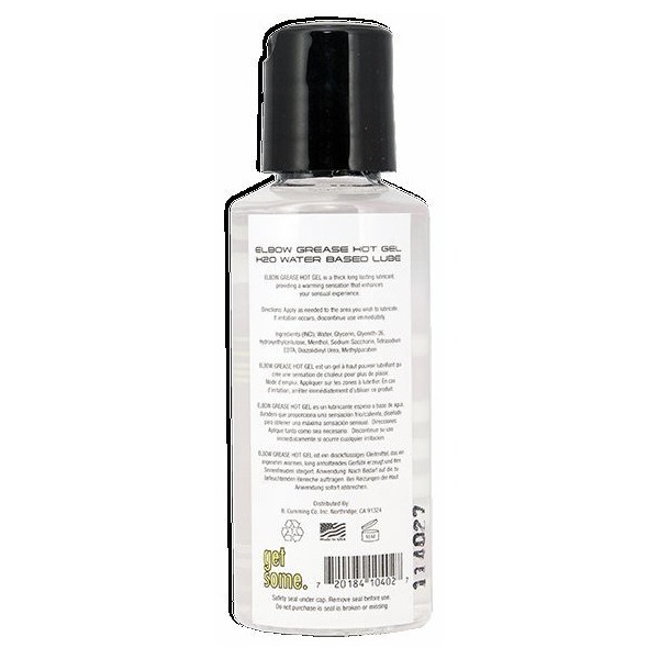 Elbow Grease H2o Gel Hot 2.4 Oz