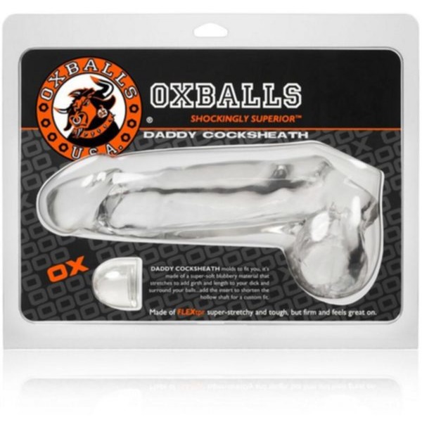 Daddy Cocksheath W/balls Oxballs Clear