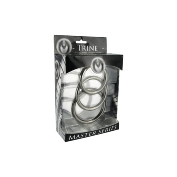 Master Series Trine Steel Cock Ring Set